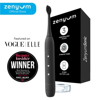 Zenyum Sonic Electric Toothbrush - Black/White/Pink/Blue/Green (Designed in Singapore/Sonic Vibrations/1 Year Warranty)