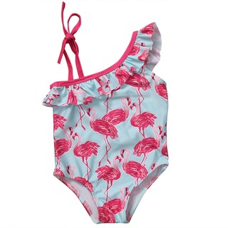 littlekids Kids Girls Summer Swimming Costume Swimsuit Flamingo Swimwear