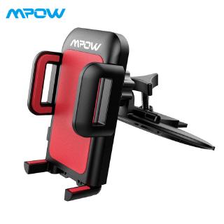Mpow CA051 Universal CD Slot Car Phone Holder Cellphone Stand For Car 360 Rotating Cradle With Three-Side Grips