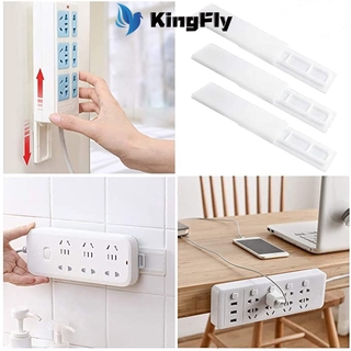 Self Adhesive Power Strip Fixator,Punch-Free Wall-Mounted Power Strip Holder Mount,Simplest Holder moumt for Power Strip