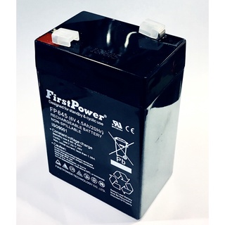 FP645 FirstPower® Rechargeable Lead Acid Battery 6V 4.5Ah/20Hr, Non-Spillable (0.71kg) #4500mAh #Pb #Battery