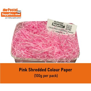 100g-400g Pink Shredded Papers/ Shredded Paper Fillers for Gift Hampers, Gift Baskets, Care Packs, Subscription Box