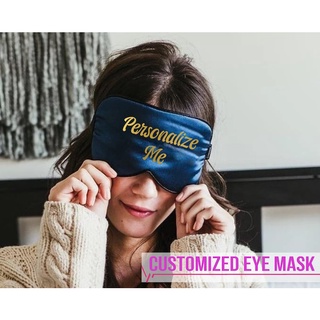Satin Eye Mask Personalized Sleep Eye Mask Custom Bachelorette Party Mask Bridal Eye Mask Gift For Her Wedding Gift