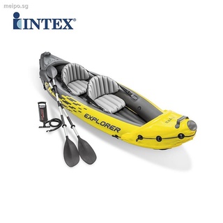 INTEX single double kayak inflatable boat assault boat fishing boat thickened inflatable boat folding canoe