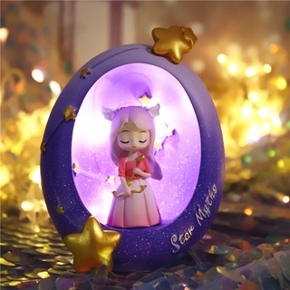 2021Cash Commodity and Quick Delivery Chimao Twelve Constellation Mini Resin Star Light Crafts Girls Festival Girlfriends Birthday Gift Desktop Small Ornaments