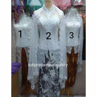 Kebaya for wedding payet tulle skirt batik