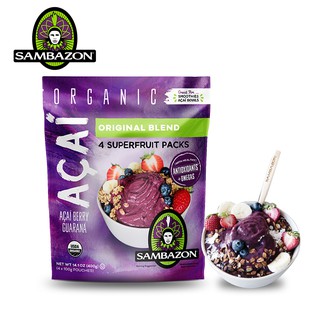 [Gin Thye] Sambazon Organic Acai Berry Superfood [Original Blend 4 X100g] - Keep Frozen