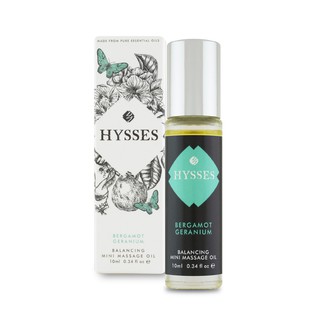 Hysses Bergamot Geranium Mini Massage Oil, 10ml