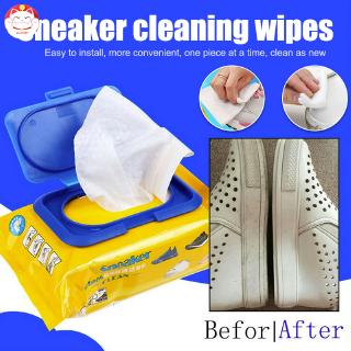 Portable Easy ✂GT⁂ Cleaning Artifacts Shoes Quick White Wipes Wet Travel Disposable Sneakers