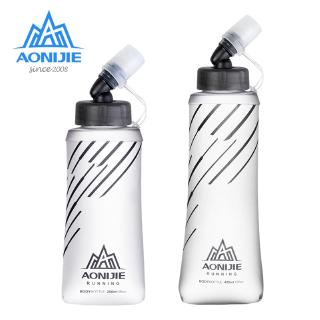 Aonijie BPA Free Water Bottle 250ml 420ml Foldable Soft Flask Hydration Water Bladder For Running Marathon Cycling