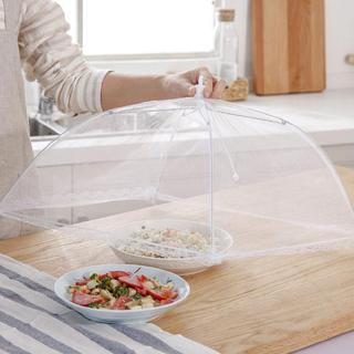Protective Food Cake BBQ Covers Insect Folding Mesh Umbrella Protector Net L1J3