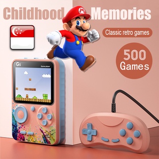 🚚SG Ready Stock📦 500 Classic Games Retro Game Console Mini Video Game Pocket Gamepad Games For Kids Gift