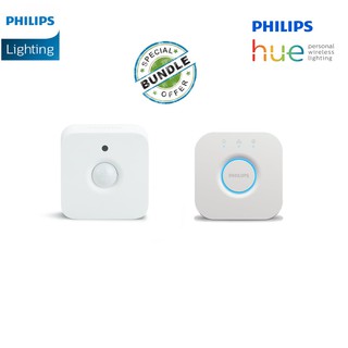 (Hue Accessories Pack) Philips Hue Bridge and Hue Motion Sensor