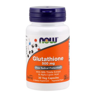 Now Foods, 500mg Glutathione with Milk Thistle & Alpha Lipoic Acid, 30 Vcaps