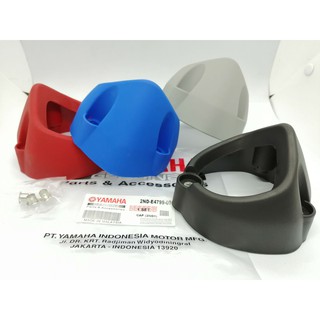 [Shop Malaysia] Exhaust Muffer Cap End Cover Original Yamaha LC150/Y15ZR Matte Black/Grey/Red/Blue With Screw