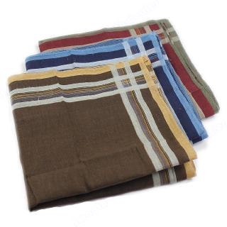 LIVI❥Men's Classic Comfort Soft Blend Plaid Handkerchief