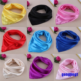 Women Lady Small Square Satin Silk Scarf Smooth Wrap Scarves Handkerchief Hot