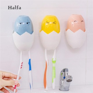HL☆Chick Eggs Expressions Wall Suction Paste Toothbrush Holder Bathroom Supplies