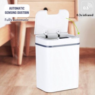 *Ready Stock* 12L Automatic Sensor Dustbin Trash Can Induction Waste Bin Infrared Touchless New