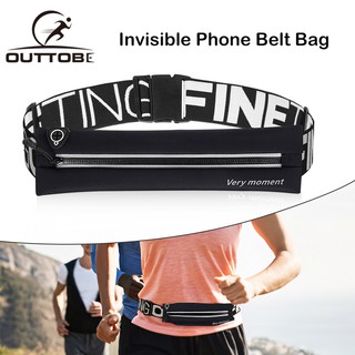 Sports Running Waist Bags Outdoor Dual Pouches Waterproof Reflective Waist Packs Fitness Running Pouch with Headphone Plug