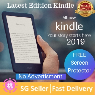All-new Kindle 2019 Free Screen Protector, Built-in Front Light ( With Ads and Without Ads Options )