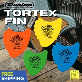 [SG stock] Dunlop Tortex Fin pick Original Authentic Delrin | budget friendly version of legendary Landstrom Fin Sweden