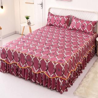High Quality Single/Double Simple Elastic Trimmed Ruffle Bed Skirt/Bed Sheet