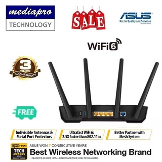 ASUS TUF-AX3000 AX3000 Dual Band WiFi 6 (802.11ax) Gaming Router - 3 Years Local Warranty by Asus Singapore