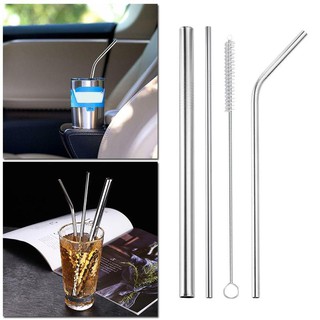 Stainless steel straw drink coffee milk tea straw environmental protection straw set