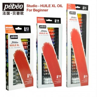 Pebeo Studio XL Oil Paint 12/18/24 Colours Set (12ml/Tube