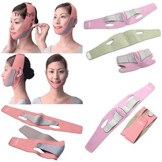 TDU_Anti Wrinkle V Line Half Face Cheek Lift Slimming Strap Chin Slim Mask Belt