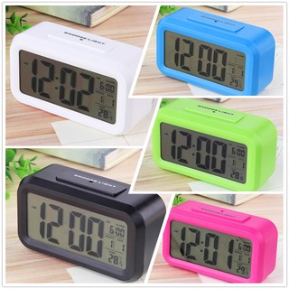 Led Digital Electronic Alarm Clock Backlight Time With Calendar+Thermometer