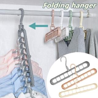9-hole Space Saving Hanger 360 Rotating Magic Hanger Multi-function Folding Wardrobe Drying Hangers For Clothes Storage