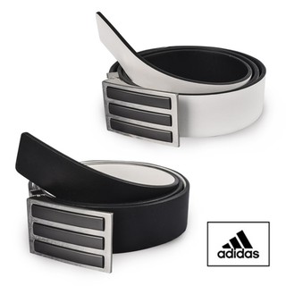 Adidas Original 3-Stripes tour reversible men's belt fashion, golf belt (White & Black)