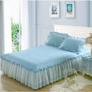 New Korean pure Lace Bed Skirt Lace Bed Cover Simmons protective cover pure cotton bedding