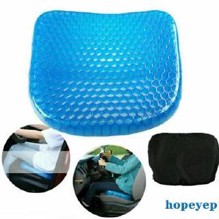 Soft Breathable Cool Car Chair Gel Honeycomb Seat Cushion Saddle Back Support