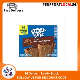 Kellogg's Pop-Tarts Frosted Chocolate Fudge Toaster Pastries - Fun Breakfast for Kids (USA)