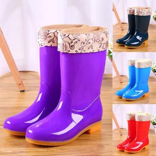 Women Rain Boots Waterproof Lady Shoes