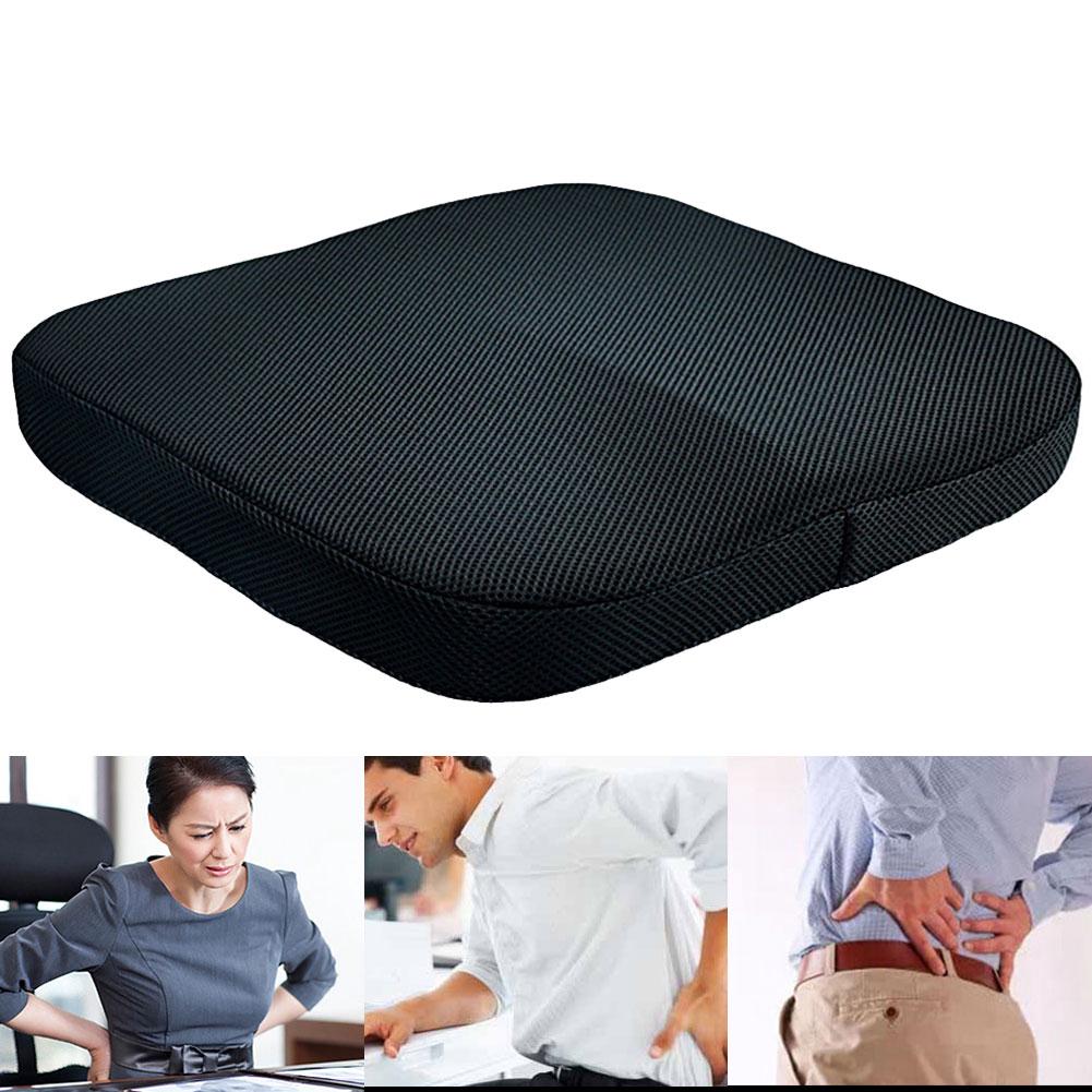 Wheelchair Car Orthopedic Back Pain Soft Portable Home Memory Foam Chair Pad Seat Cushion Pressure Relief Office