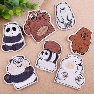 Three Bears Embroidery Sew On Iron On Patch Badge Jeans Clothes Fabric Applique