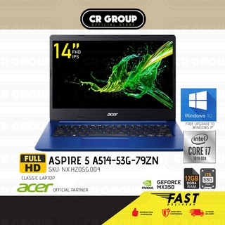 [Same Day Delivery] Acer Aspire 5 A514-53G-79ZN | Core i7-1065G7 | 12GB RAM | 1TB SSD | 14'' FHD | Nvidia GeForce MX350