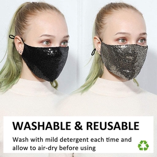 Cotton Masks, Personalized Sequined Masks, Dustproof Summer Thin, Breathable, Hanging Ear Masks