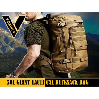 SG Seller VOZUKO 65L Giant Tactical Rucksack Bag for Hiking With Rain Cover[275]