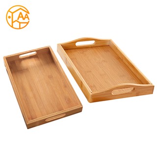 Japanese Square Tray Solid Wood Tea Set Tray Home Breakfast Tray Cake Tray