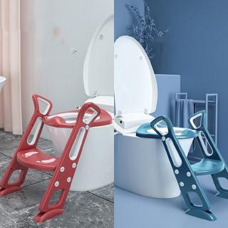 ❤ Soft Pad Kids Potty Training Seat Children's Potty Baby Toilet Seat With Adjustable Ladder Infant Toilet Training Folding Seat