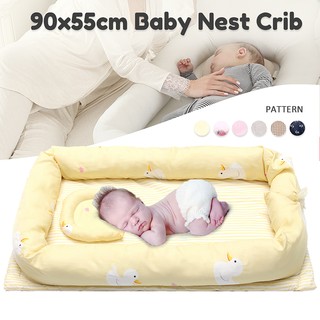 Newborn Baby Sleeping Nest Crib Babynest Snuggle Cot Bed Pod Bumper Toddler