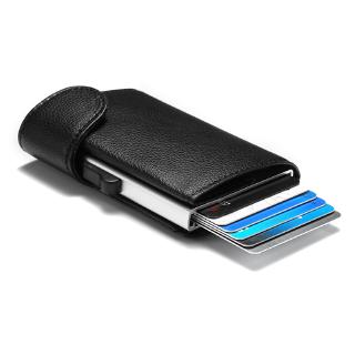 2020 New RFID Card Holder Blocking Metal Wallet Single Box Minimalist Wallet Aluminium Card Package For Men Card Case
