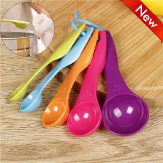 5pcs Colorful Measuring Spoons Set Kitchen Tool Utensils Cream Bakery Cook Spice Cup Sugar Salt Baking Tool Kitchen Accesories
