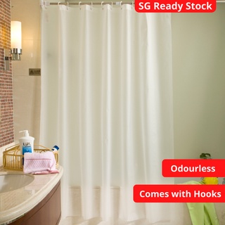 (SG Seller) Bathroom Shower Curtains Bathroom Bath Shower Curtain Bathroom Curtains