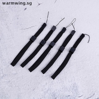【warmwing】 5x Black wrist strap lanyard hand grip string for nintendo wii remote controller SG